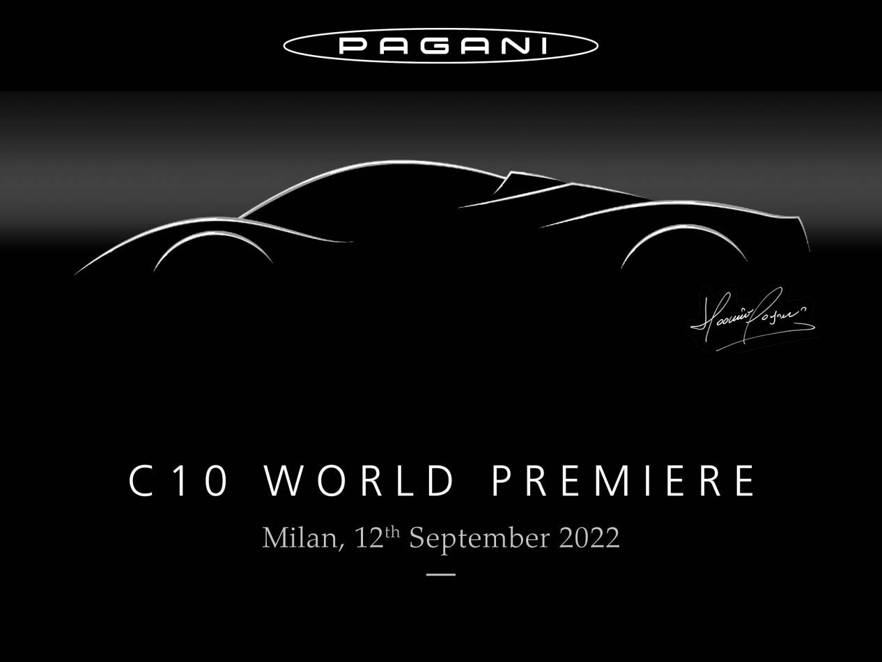 南宫28登录品牌旗下第三个车型系列 全新帕加尼C10将于9月